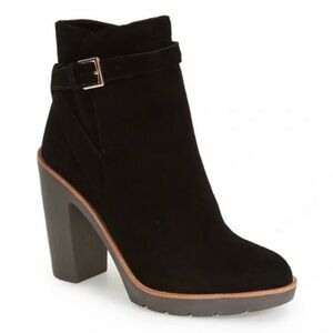 Black Suede Ankle Boots Kate Spade